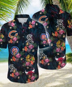 Chicago Bulls Chicago Cubs Chicago White Sox Chicago Blackhawks Hawaiian Shirt