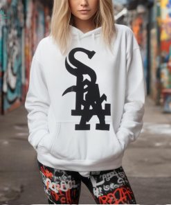 Chicago White Sox and Los Angeles Dodgers logo nested together shirt