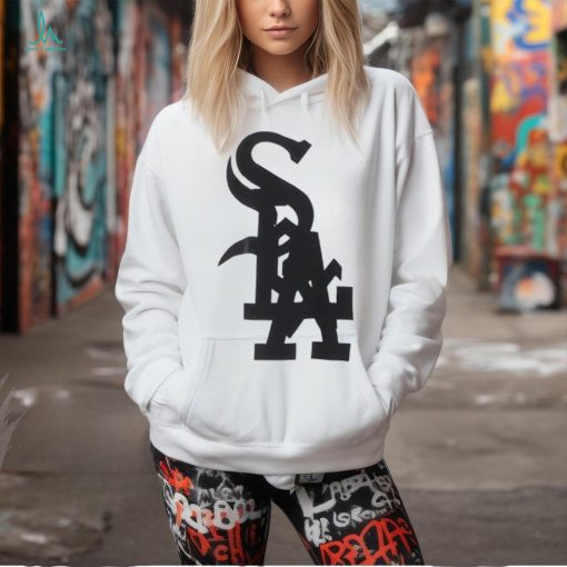 Chicago White Sox and Los Angeles Dodgers logo nested together shirt