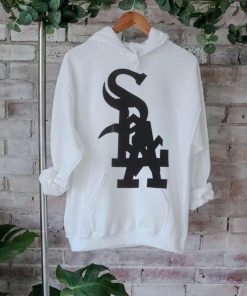 Chicago White Sox and Los Angeles Dodgers logo nested together shirt