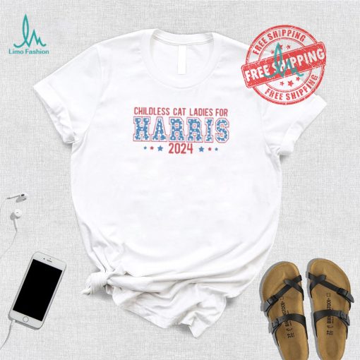 Childless Cat Ladies for Harris 2024, Kamala Harris 2024 T Shirt, Madam Vice President, Vote 2024, funny political tee