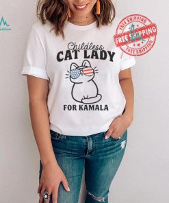 Childless Cat Lady For Kamala Shirt, Vote Blue 2024, Democrat Tshirt, Pro Democracy Tee, Election 2024 Shirt, Liberal T Shirt, Liberal Gifts