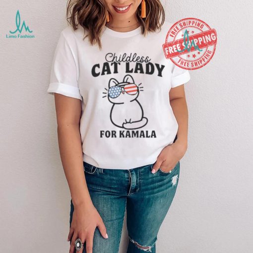 Childless Cat Lady For Kamala Shirt, Vote Blue 2024, Democrat Tshirt, Pro Democracy Tee, Election 2024 Shirt, Liberal T Shirt, Liberal Gifts