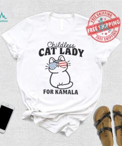 Childless Cat Lady For Kamala Shirt, Vote Blue 2024, Democrat Tshirt, Pro Democracy Tee, Election 2024 Shirt, Liberal T Shirt, Liberal Gifts