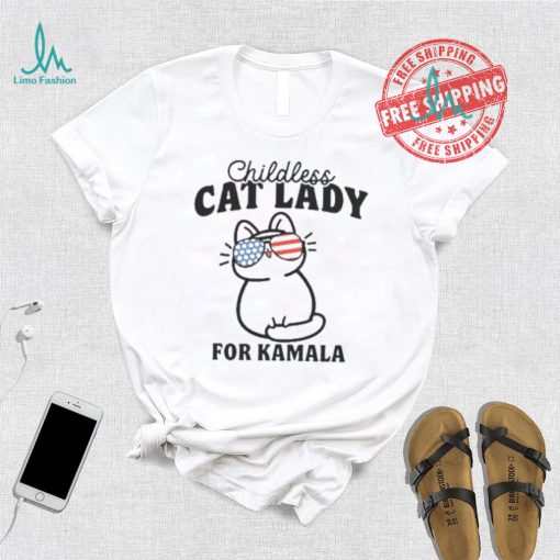 Childless Cat Lady For Kamala Shirt, Vote Blue 2024, Democrat Tshirt, Pro Democracy Tee, Election 2024 Shirt, Liberal T Shirt, Liberal Gifts