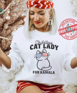 Childless Cat Lady For Kamala Shirt, Vote Blue 2024, Democrat Tshirt, Pro Democracy Tee, Election 2024 Shirt, Liberal T Shirt, Liberal Gifts