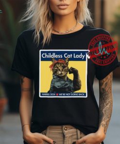 Childless Cat Lady Harris 2024 We Are Not Going Back Shirt
