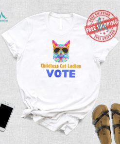 Childless Cat Lady Shirt Cat Lady Shirt Vote Blue Shirt Coconut Tree Harris 47 Shirt