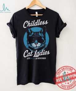 Childless Cat Lady Shirt Vote Blue Shirt Coconut Tree Harris 47 Shirt