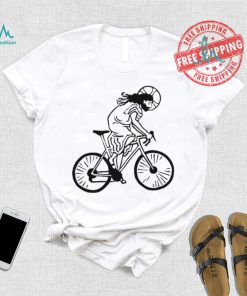 Christ on a bike art shirt