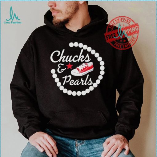 Chucks and pearls star shirt