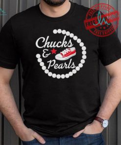 Chucks and pearls star shirt