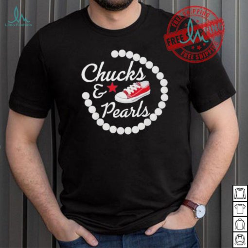 Chucks and pearls star shirt