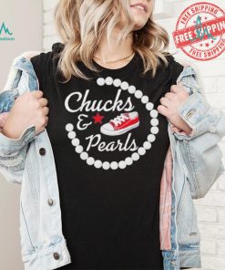 Chucks and pearls star shirt