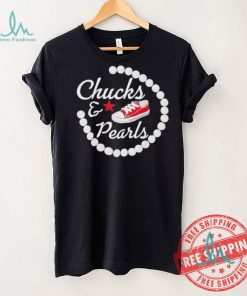 Chucks and pearls star shirt