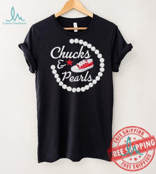 Chucks and pearls star shirt