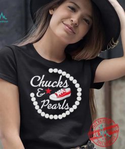 Chucks and pearls star shirt