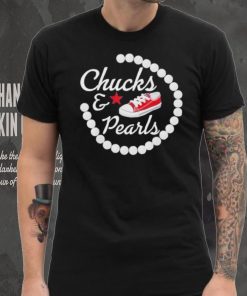 Chucks and pearls star shirt