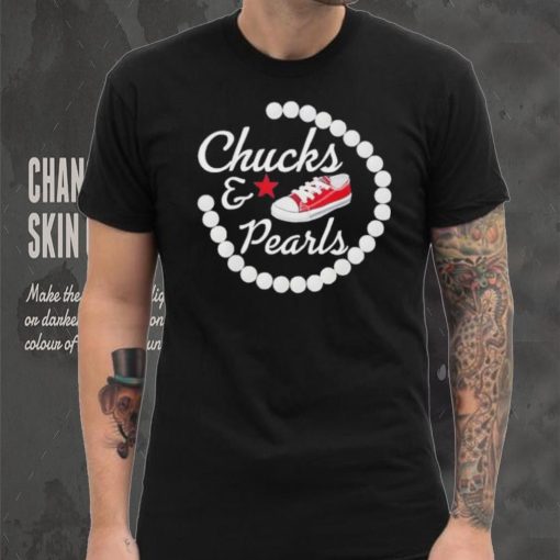 Chucks and pearls star shirt