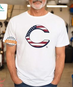 Cincinnati Reds C logo x Flag of the United States shirt