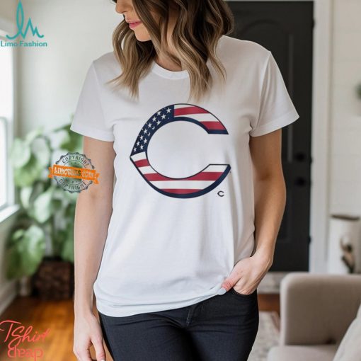 Cincinnati Reds C logo x Flag of the United States shirt