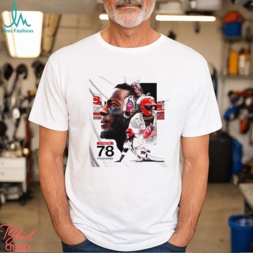 Cincinnati Reds Elly De La Cruz on place for 78 stolen bases shirt
