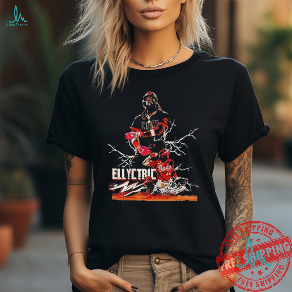 Cincinnati Reds Elly De La Cruz the electric 44 art shirt Cincinnati Reds Elly De La Cruz the electric 44 art shirt