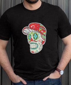 Cincinnati Reds Sugar Skulls T Shirt