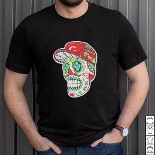 Cincinnati Reds Sugar Skulls T Shirt