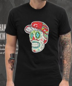 Cincinnati Reds Sugar Skulls T Shirt