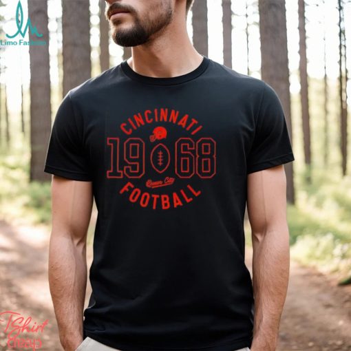 Cincinnati football 1968 circle logo shirt