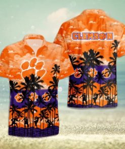 Clemson Tigers Palms Tree Hawaiian Shirt