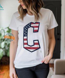 Cleveland Guardians C logo x Flag of the United States shirt