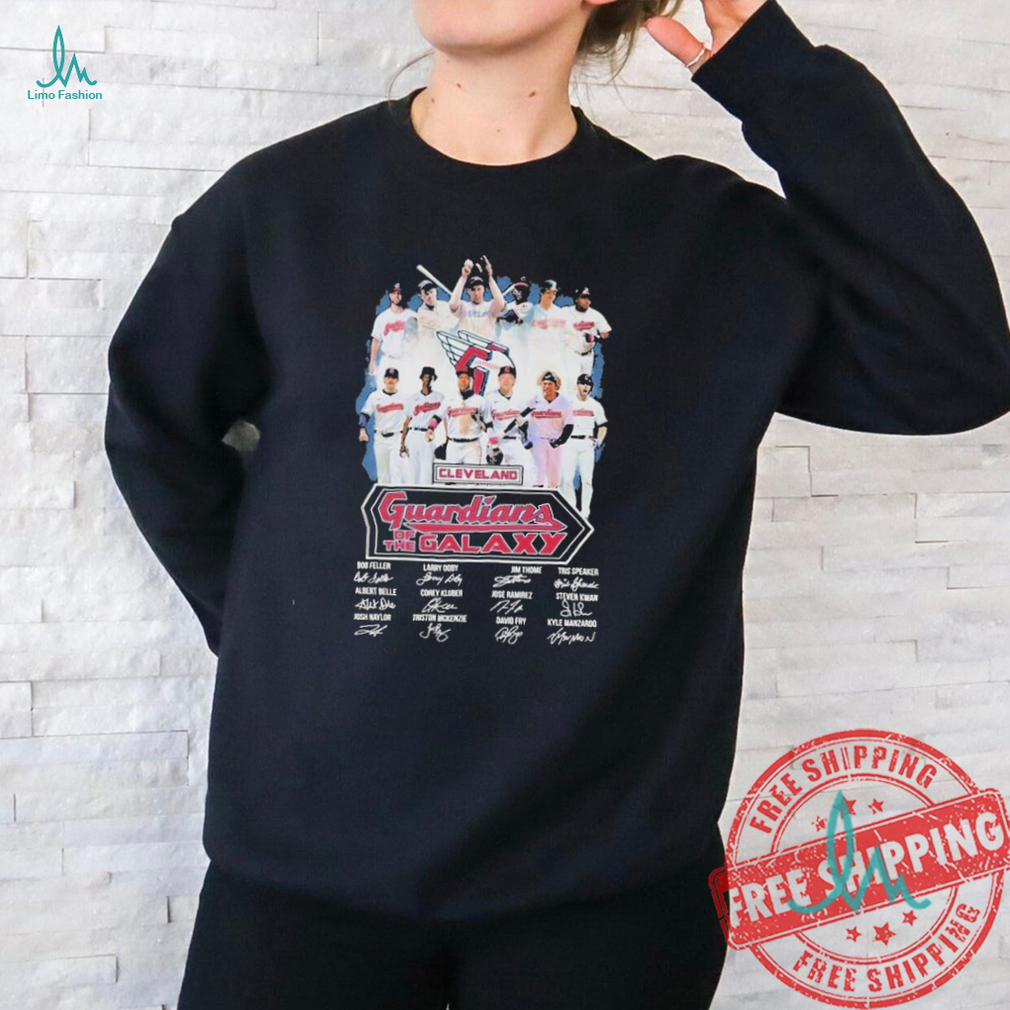 Cleveland Guardians Of The Galaxy Signatures Shirt Cleveland Guardians Of The Galaxy Signatures Shirt