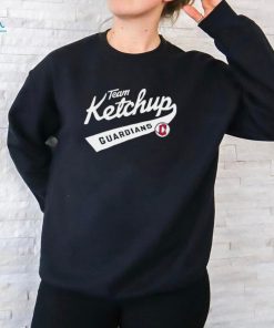 Cleveland Guardians national hot dog month team ketchup shirt