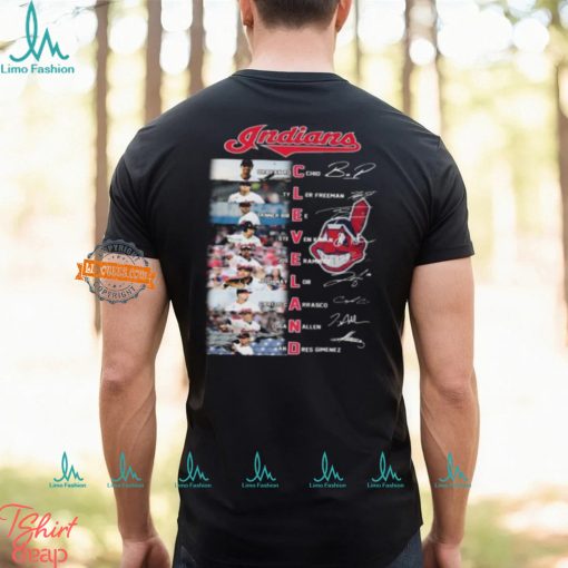 Cleveland Indians Logo Team Signature Unisex T Shirt