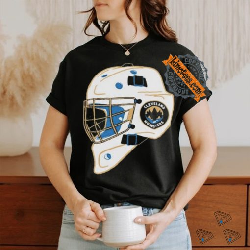 Cleveland Monster Bessie Black Goalie Helmet shirt