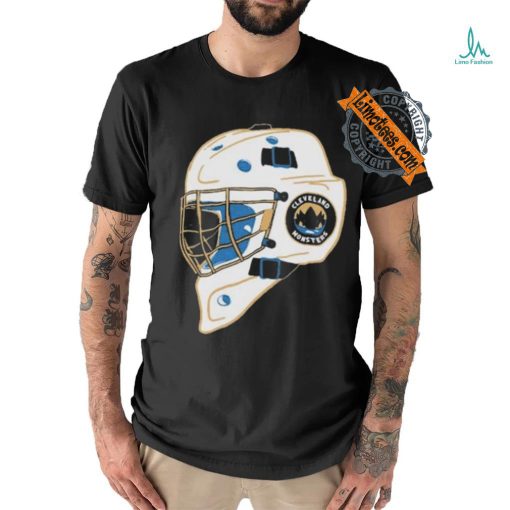 Cleveland Monster Bessie Black Goalie Helmet shirt