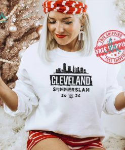 Cleveland SummerSlam 2024 Skyline T Shirt, hoodie, sweater, long sleeve and tank top Cleveland SummerSlam 2024 Skyline T Shirt