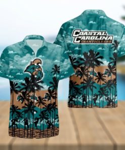 Coastal Carolina Chanticleers Palms Tree Hawaiian Shirt