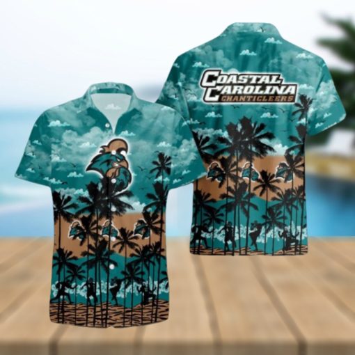 Coastal Carolina Chanticleers Palms Tree Hawaiian Shirt