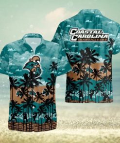 Coastal Carolina Chanticleers Palms Tree Hawaiian Shirt