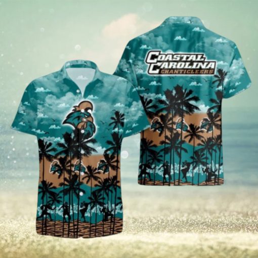 Coastal Carolina Chanticleers Palms Tree Hawaiian Shirt