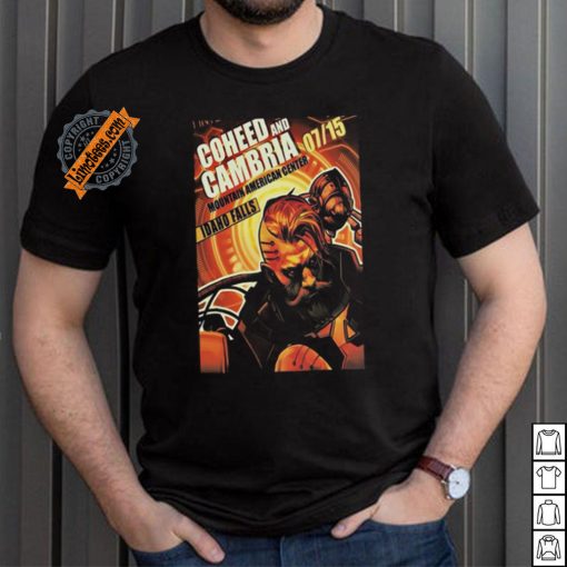 Coheed And Cambria Mountain America Center in Idaho Falls ID July 15 2024 Poster shirt