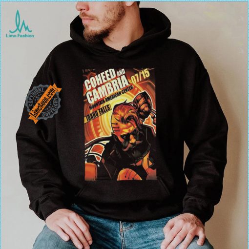 Coheed And Cambria Mountain America Center in Idaho Falls ID July 15 2024 Poster shirt