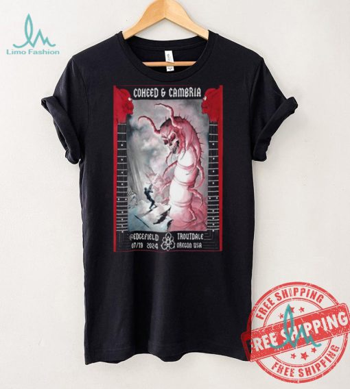 Coheed And Cambria Troutdale OR July 19 2024 Poster shirt