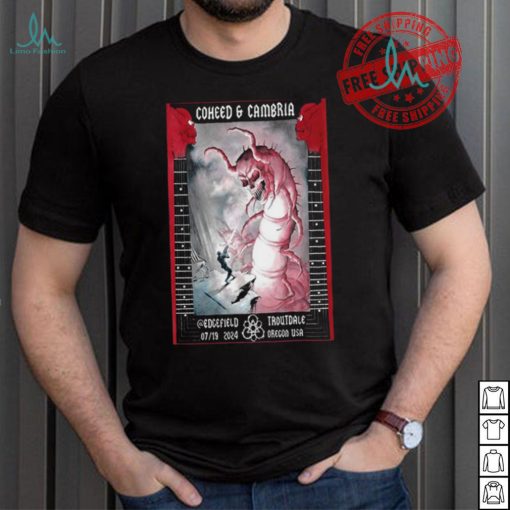 Coheed And Cambria Troutdale OR July 19 2024 Poster shirt