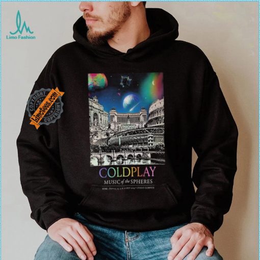Coldplay Stadio Olimpico Rome Italy July 12 16 2024 Poster shirt