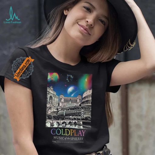 Coldplay Stadio Olimpico Rome Italy July 12 16 2024 Poster shirt