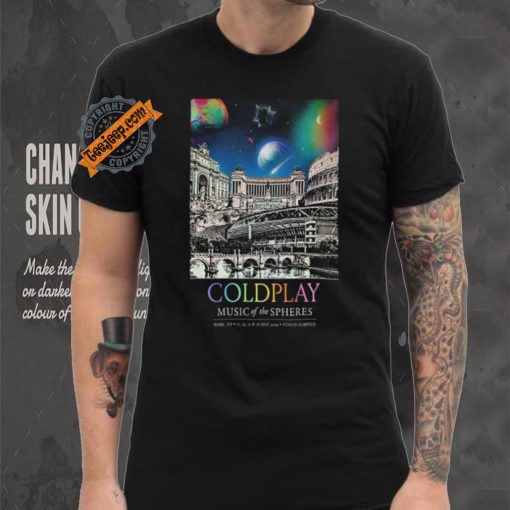 Coldplay Stadio Olimpico Rome Italy July 12 16 2024 Poster shirt